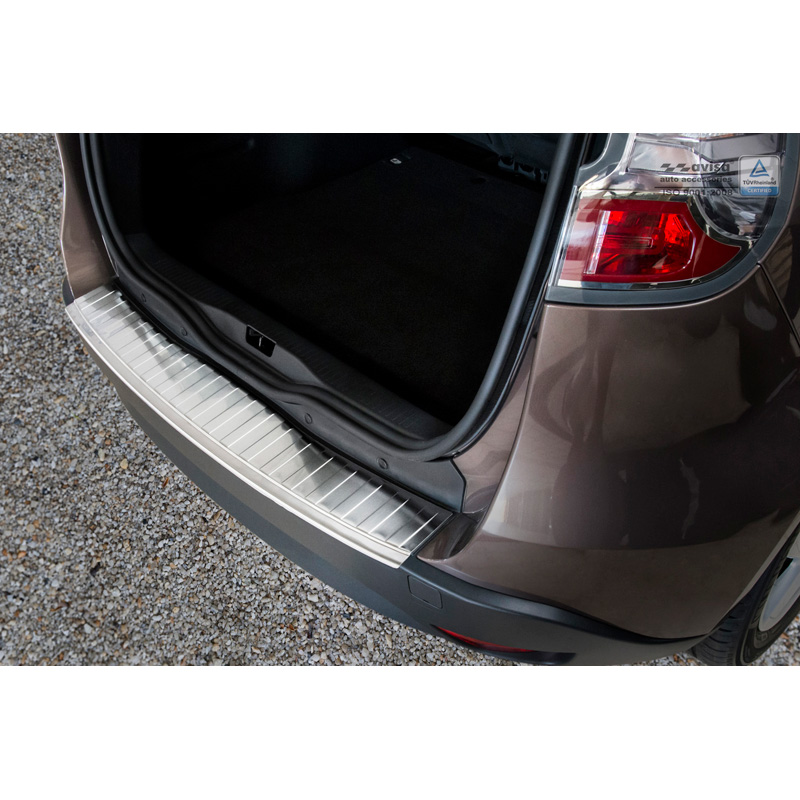 Stainless Steel Rear bumper protector  Renault Scenic III 2009-2015 'Ribs'
