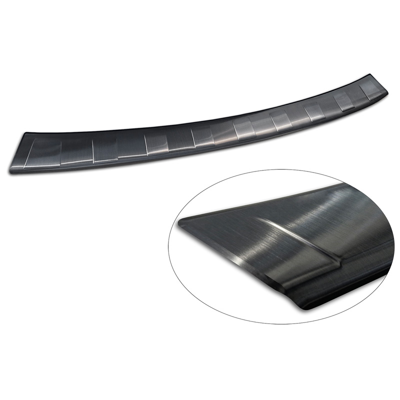 Zwart RVS Achterbumperprotector  Ford Tourneo Courier II / Transit Courier II 2023- 'Ribs'