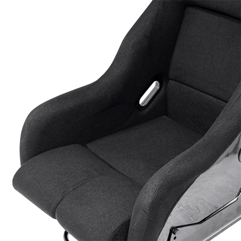 Sportstoel 'JJ' - Zwart - Vaste polyester rugleuning - incl. sledes