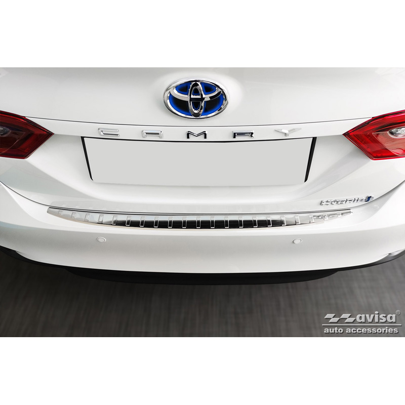 Stainless Steel Rear bumper protector  Toyota Camry (V7) 2017-2021 & FL 2021-2024 / Toyota Camry (XV80) 2024- 'Ribs'