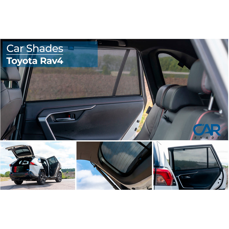 Set Car Shades  Toyota RAV-4 (5th Gen) 2018- (with rear view camera) (6-pieces)