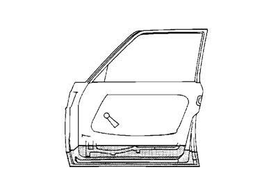 deurbodem, 3 drs, rechts Opel Corsa A, 1983-1993