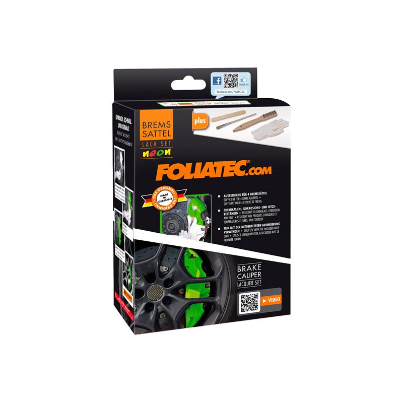Foliatec Remklauwlakset - NEON oranje - 4 Componenten