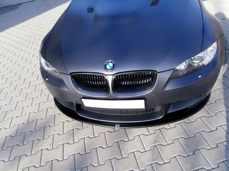 Voorspoiler BMW M3 E92 / E93 (Preface Model) Glanzend Zwart