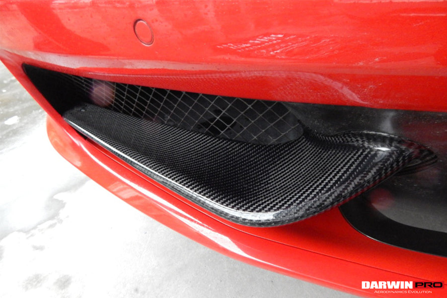 Ferrari 458 Coupe/Spyder Carbon Fiber Front Canards 2010-2015