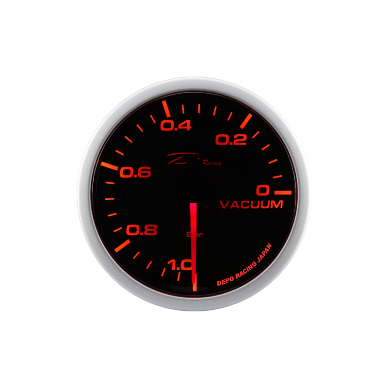Depo Racing WA-Series Instrument - Vacuüm -1,0>0,2 bar - 52mm