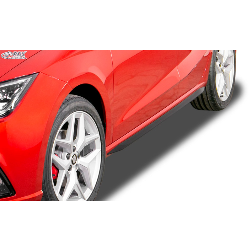 Side skirts 'Slim'  Seat Ibiza 6F 2017- incl. FR (ABS glossy black)