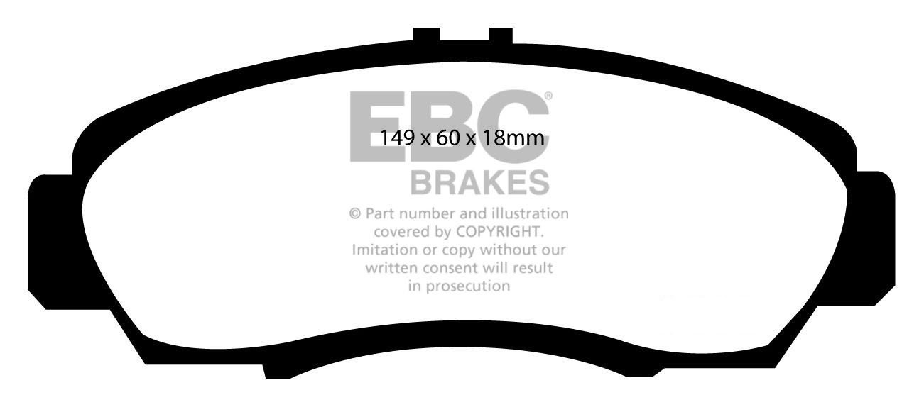EBC Brakes HONDA FR-V 2.2 TD 2005-.. Remblokken voorzijde