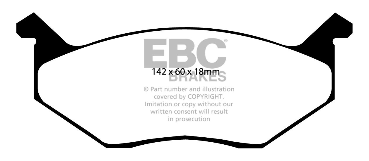 EBC Brakes DODGE (USA) Magnum 6.6 78-79 Remblokken voorzijde yel
