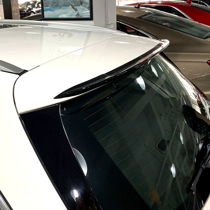 Roof spoiler (Spoiler Cap)  Mercedes C-Class W205 Kombi 2014-2021 (ABS Glossy Black)