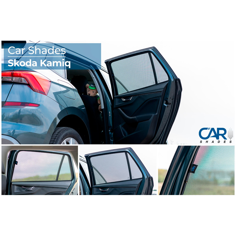 Set Car Shades (rear side doors)  Skoda Kamiq 2019- (2-pieces)