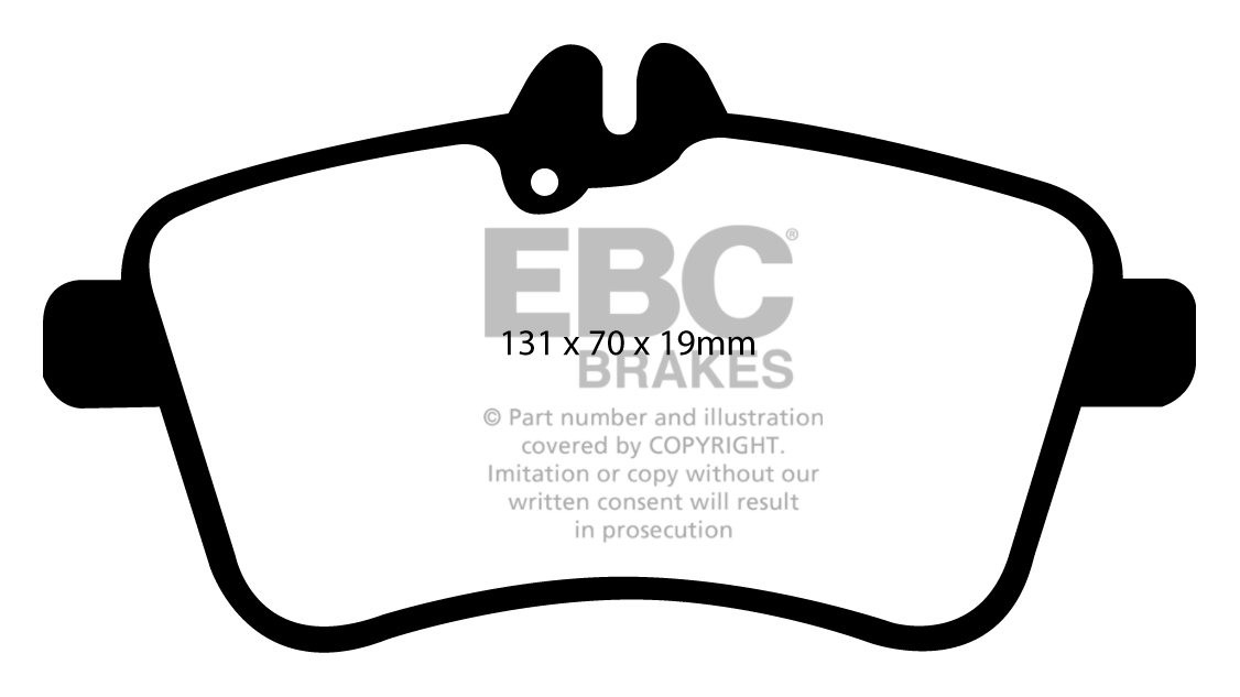 EBC Brakes MERCEDES A-Class (W169) A200 (2.0) 2004-.. Remblokken