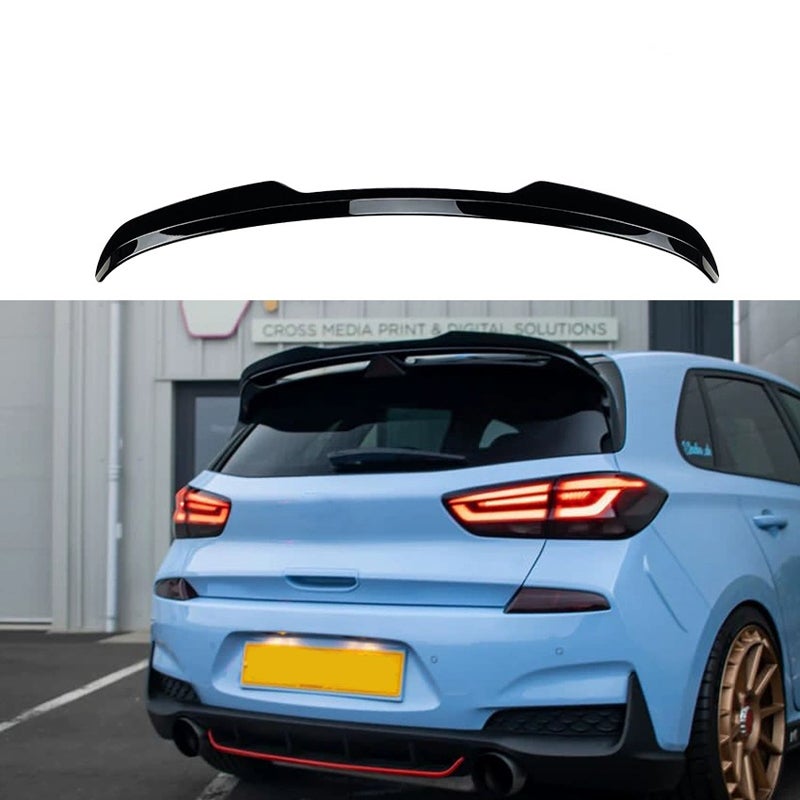 Roof spoiler (Spoiler Cap)  Hyundai i30N (PDE) 2017- (ABS Glossy Black)
