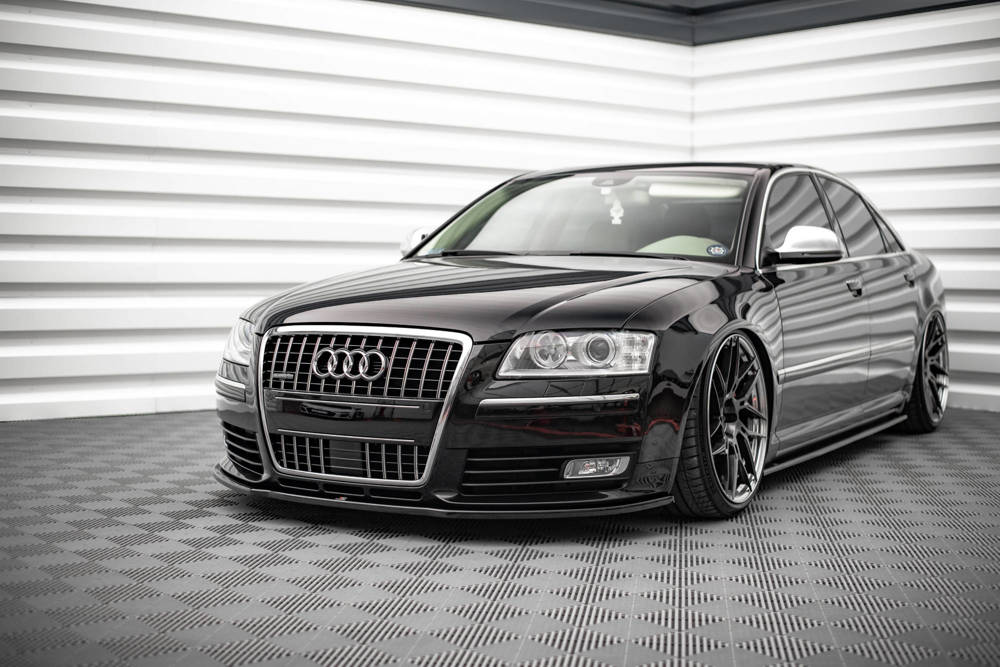 Zijskirts Audi S8 D3 Glanzend Zwart