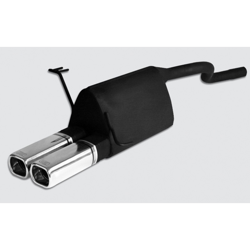 Sport exhaust  Fiat Punto II 1.2i 44kW/1.2i 16V 59kW/1.8 HGT 96kW/1.9 JTD 59/63kW 1999-2005 2x 80x65mm