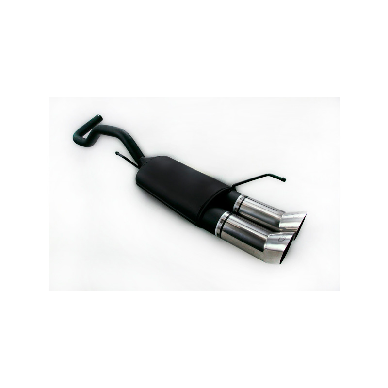 Sport exhaust  Volkswagen Polo 6N HB 1.0i 33/37kW/1.3i 44kW/1.4i 40/44/55kW/1.6i 55kW/1.9D 47kW 1995-2001 2x 80mm DTM