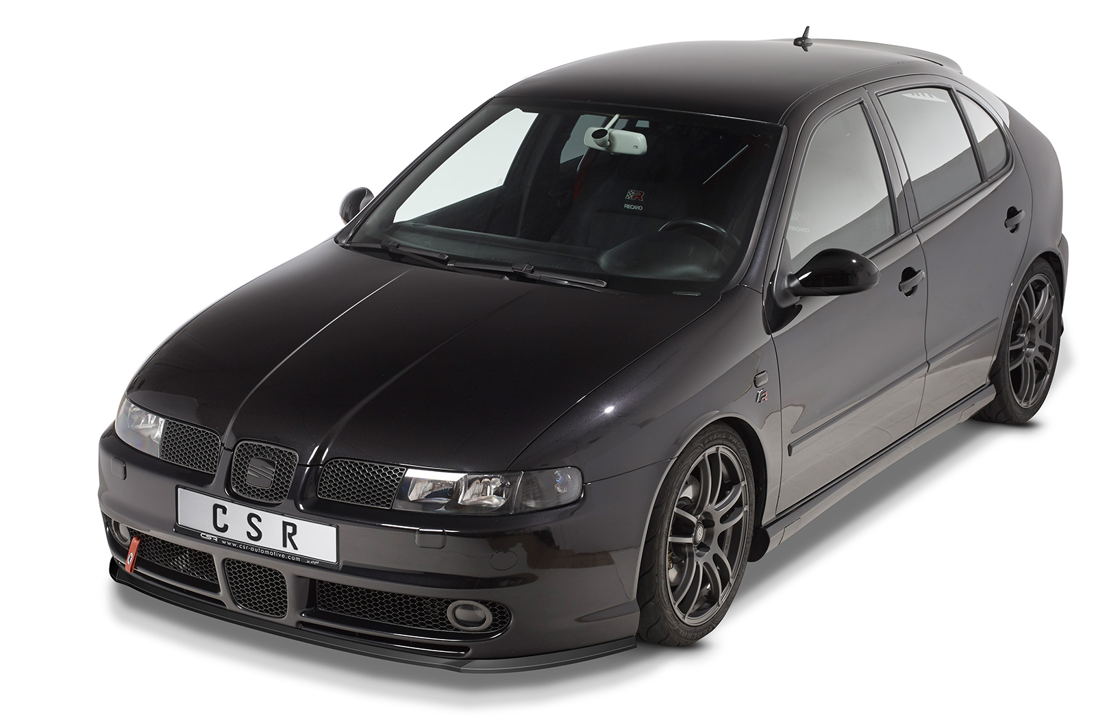 Voorspoiler Seat Leon 1 (1M) Cupra/Sport/FR CSR glans Zwart