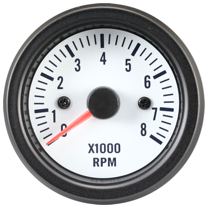 Performance Instrument Wit Toerenteller >8000rpm 2/3/4/5/6/8 cil. 52mm