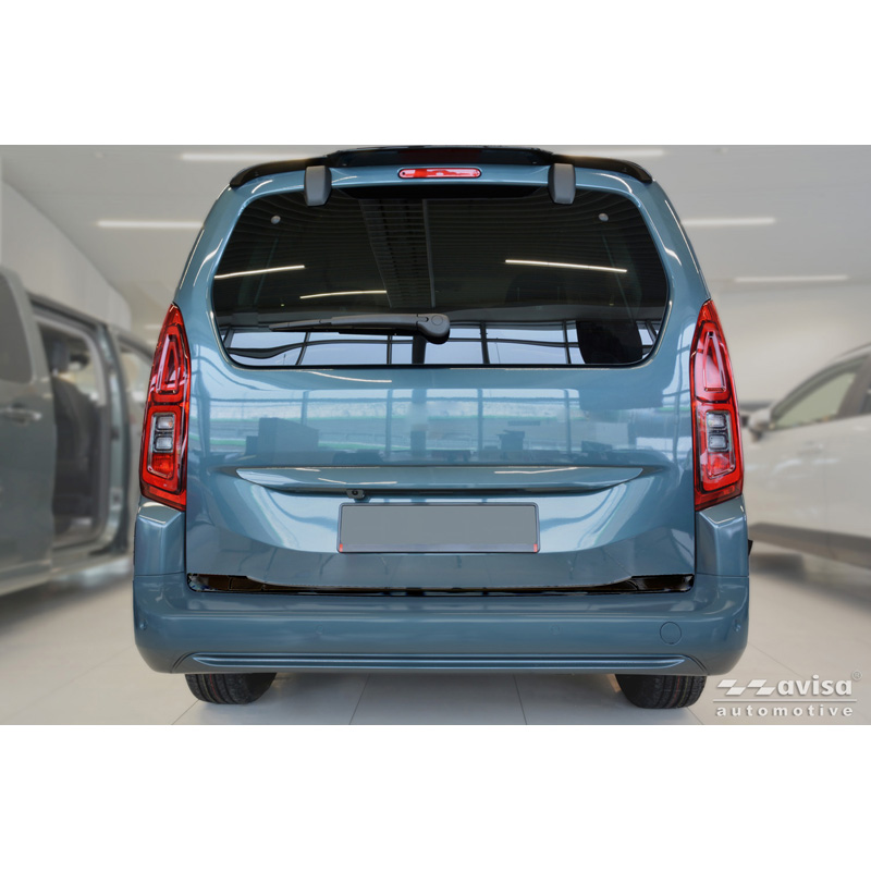 Avisa Zwart Chroom RVS Kofferbak Sierlijst  Toyota Proace City Verso 2019-2024 & Facelift 2024-