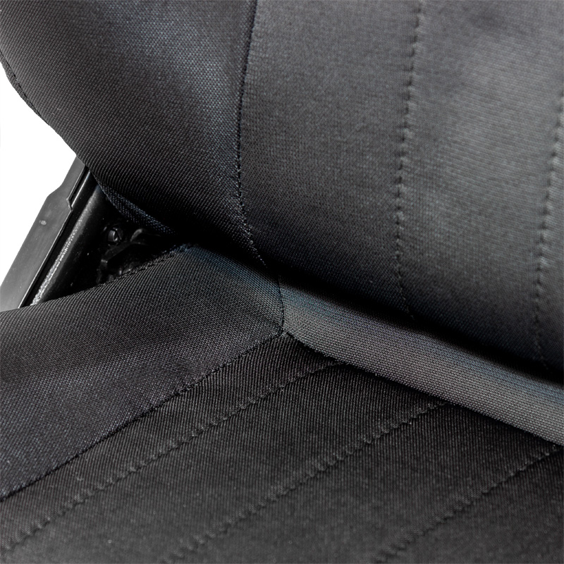 Sport seat 'Retro' - Black - Dual-side reclinable back-rest - incl. slides