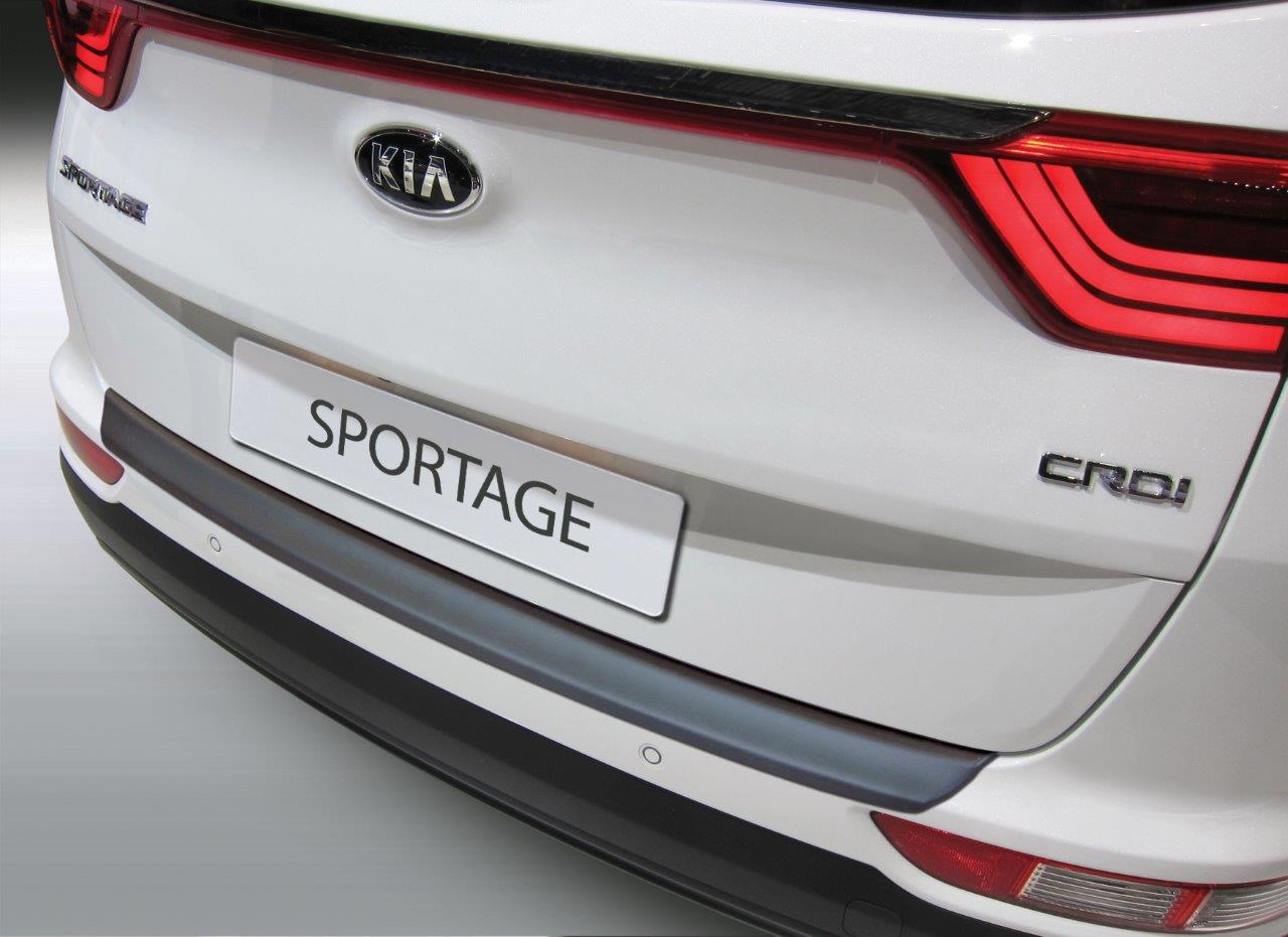 ABS Rear bumper protector  Kia Sportage IV 2016-2018 Black