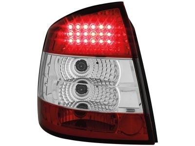 Achterlichten Opel Astra G LED  rood/wit