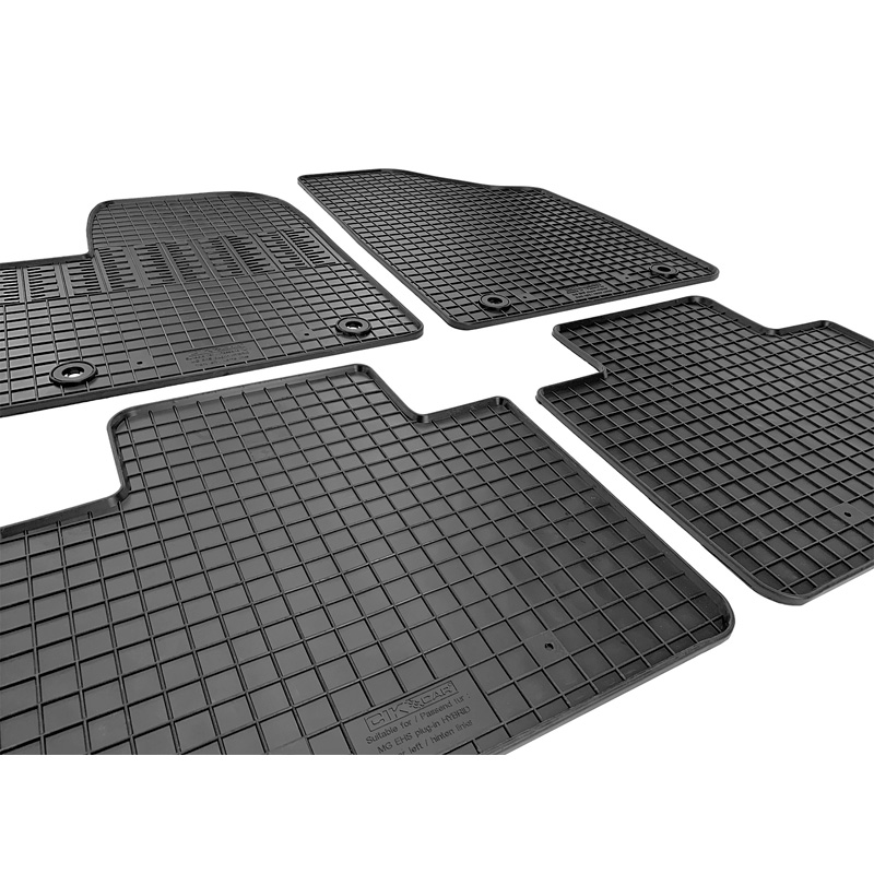 Rubber car mats set  MG (E)HS Plug-in Hybrid 2019- (4-pieces + fixing system)