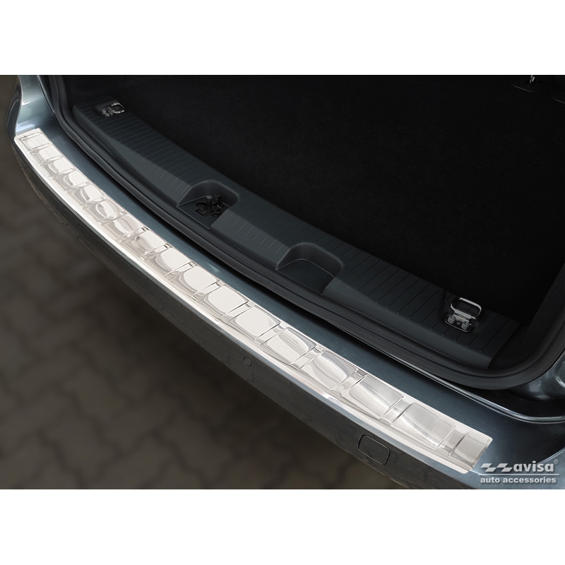 Stainless Steel Rear Bumper Protector  Volkswagen Caddy V 2020- 'Ribs'
