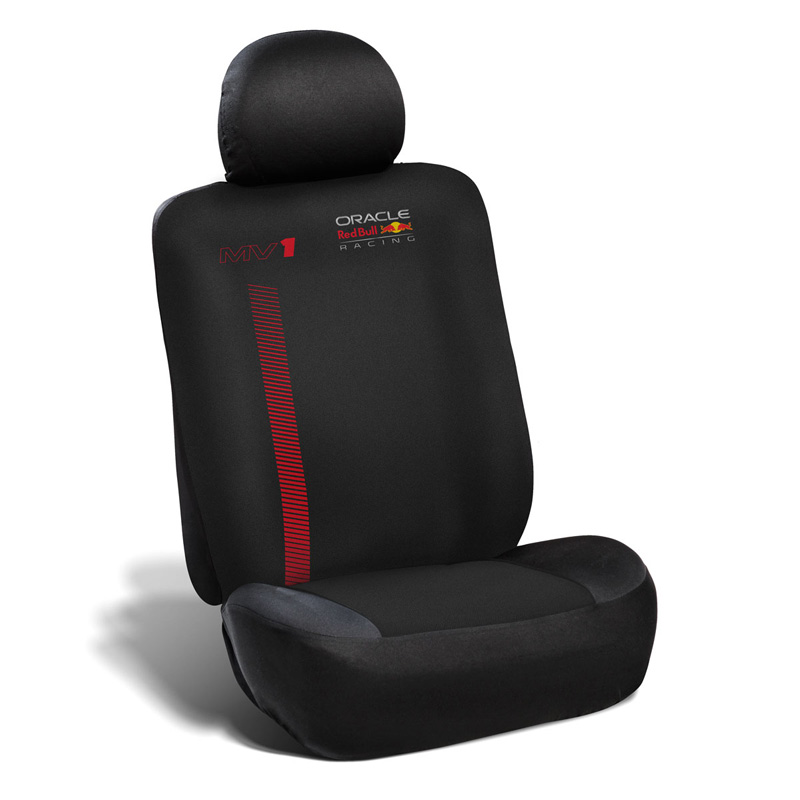 Red Bull Oracle Universal seat cover set MV1 - 10-piece set - Black/Red -  Side-Airbags
