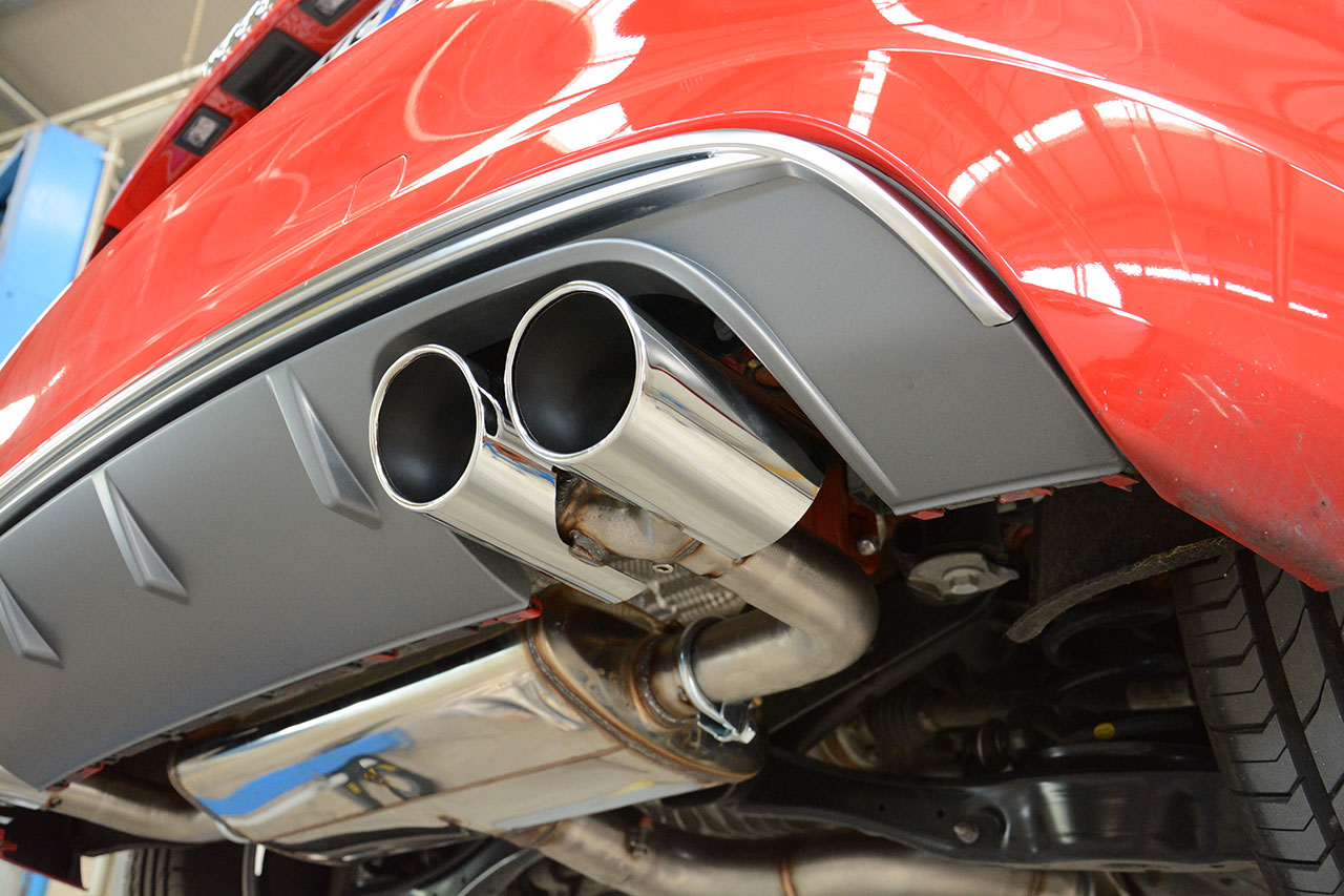AUDI A3 8V QUATTRO 2.0 TDI (150 Hp) 2012 Endpipe kit 100x75 Right + 100x75 Left