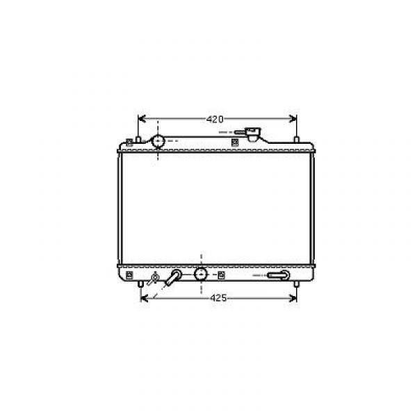 Radiator SUZUKI BALENO 95-00 350x527x16 1.3I.1.6I 16V SEDAN