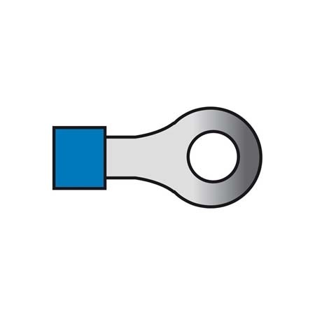 Kabelverbinders 654 blauw 10st