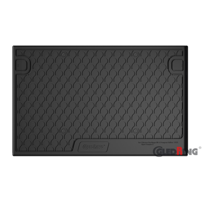 Rubbasol (Rubber) Trunk mat  Citroën Berlingo (M 5-persons) & Opel Combo MPV & Peugeot Rifter (Standard) 9/2018- & Fiat Doblo MPV 2022- & Toyota Proace City Verso 2019-
