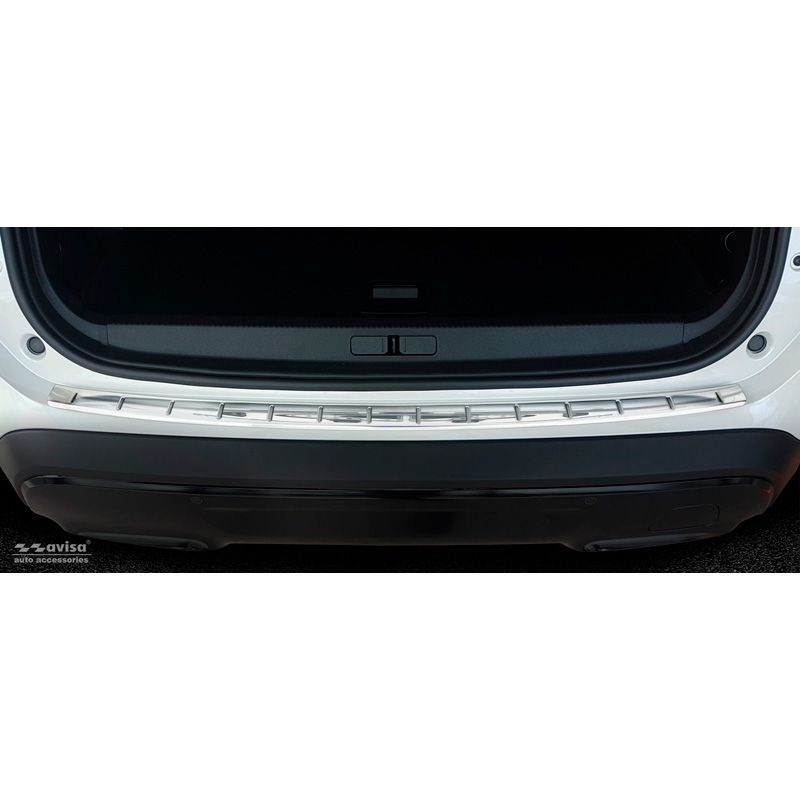 Stainless Steel Rear bumper protector  Citroën C5 Aircross 2018- Incl. Facelift 'Ribs'