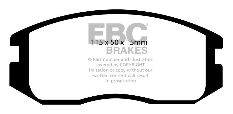 EBC Brakes PROTON Mpi 1.3 (C22A) 91-96 Remblokken voorzijde