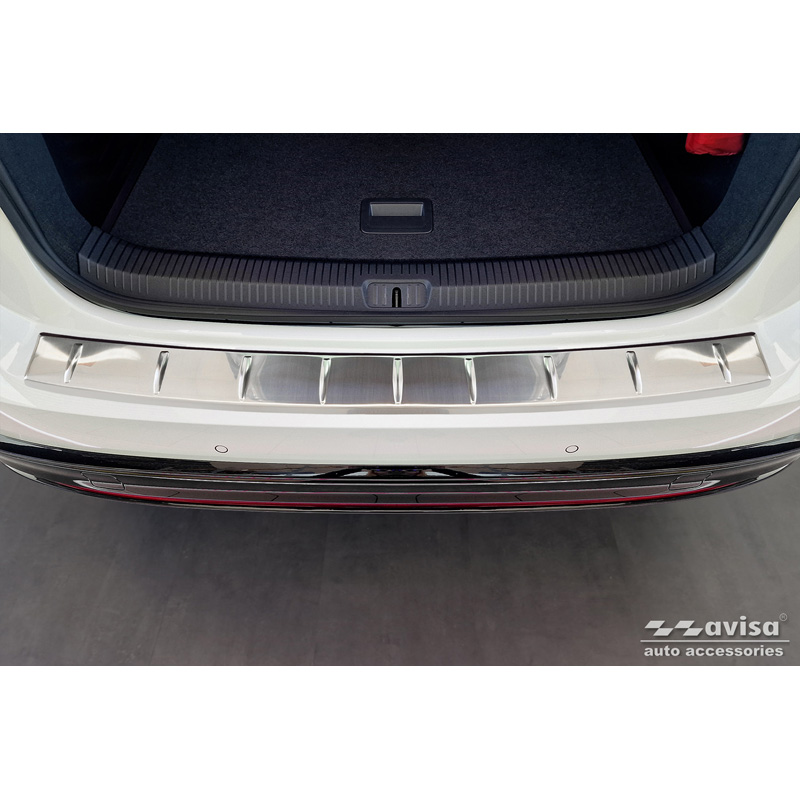 Stainless Steel Rear bumper protector  Volkswagen ID.7 2023- 'Ribs'