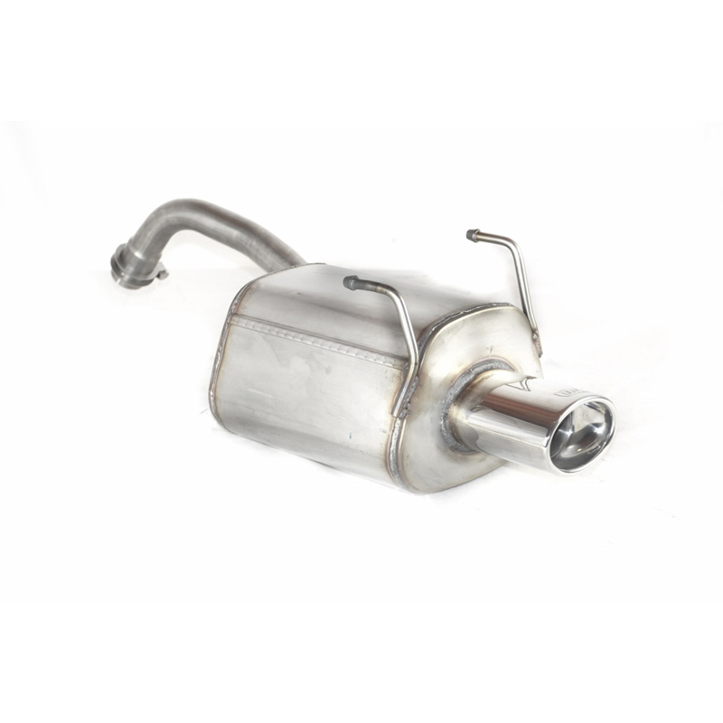 Stainless steel sport exhaust  Fiat 500 1.2i 51kW/1.4i 74kW 2007- 120x80mm