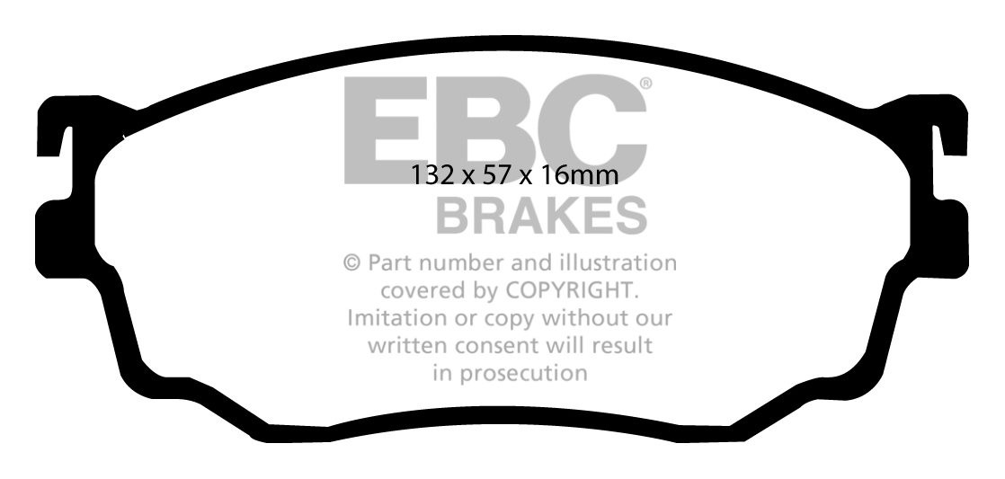 EBC Brakes Mazda 626 2.0 TD (GW) 98-2002 Remblokken voorzijde