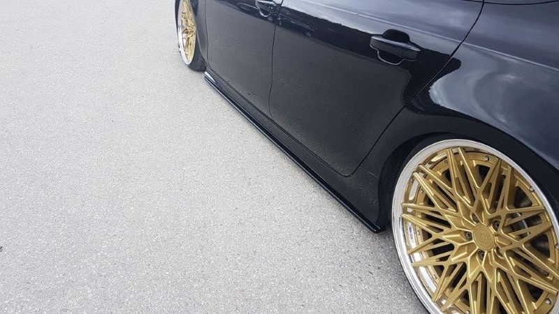 Zijskirts DIffusers Audi S7 / A7 S-Line C7 Glanzend Zwart