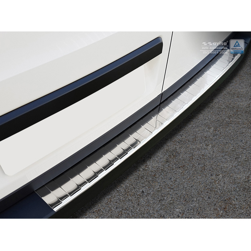Chrome Stainless Steel Rear bumper protector  Volkswagen Crafter & MAN TGE 2017- 'Ribs'