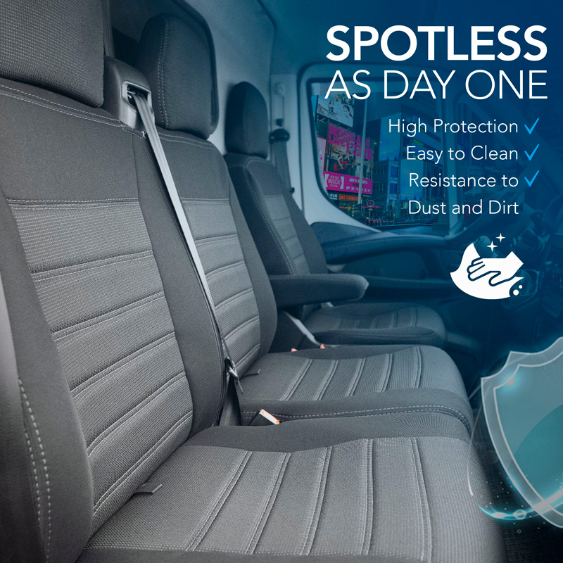 Original Design Textile seat covers 2+1  Ford Transit 2012-2013