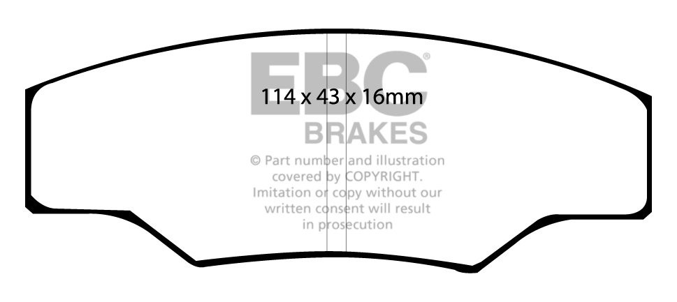 EBC Brakes CATERHAM JPE 2.0 92-.. Remblokken voorzijde greenstuf