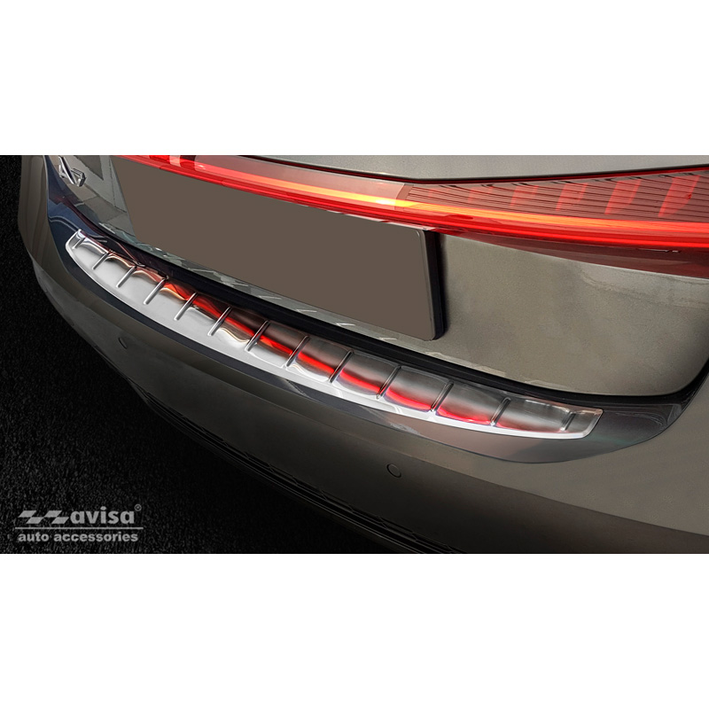 Stainless Steel Rear bumper protector  Audi A7 (C8) Sportback 2018- 'Ribs'