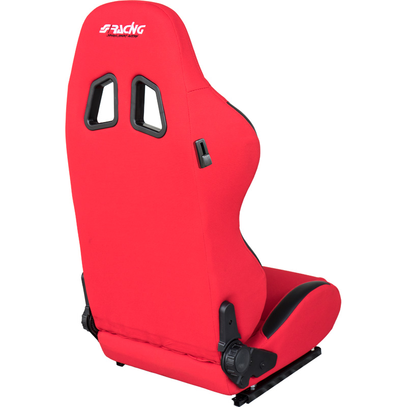 Simoni Racing Sportstoel Jenson - Rood - Dubbelzijdig Verstelbaar - incl. Sledes