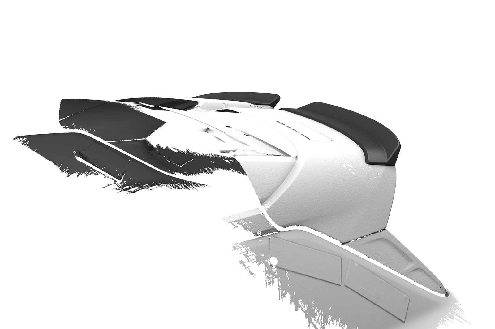 Spoiler Hyundai Kona N CSR Glans Zwart