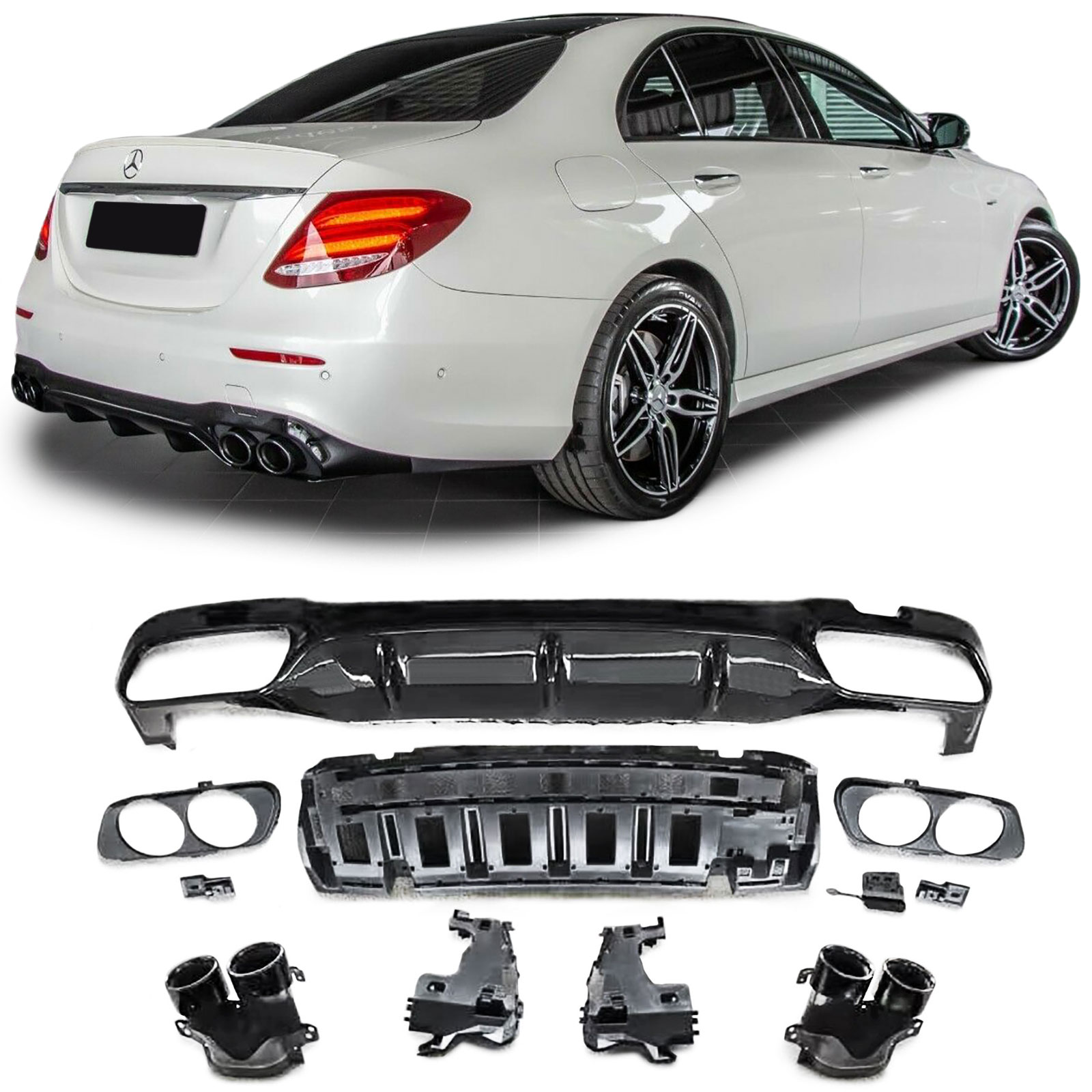 Diffusor Mercedes E-Class W213 (2016-..) Incl. sierstukken
