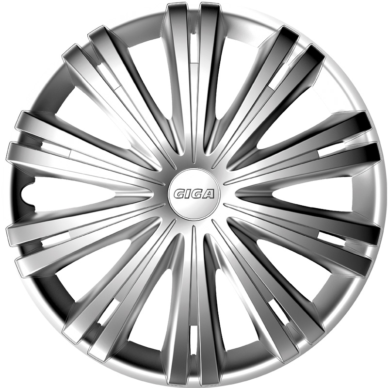 4-Delige Wieldoppenset Giga 14-inch zilver