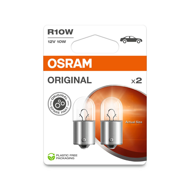 Osram Original Halogen bulbs - BA15S R10W - 12V/10W - set of 2 pieces
