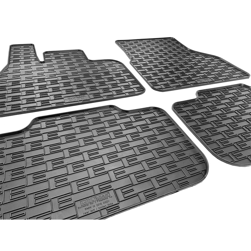 Rubber car mats set  BMW iX (I20) 2021- (4-pieces + fixing system)