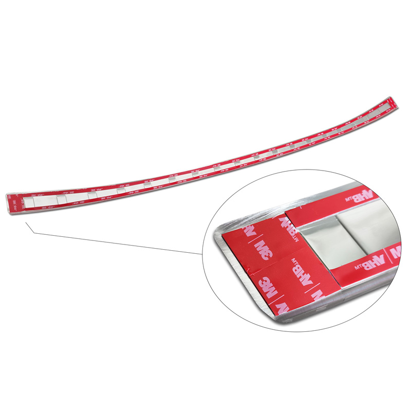 Stainless Steel Rear bumper protector  Nissan Qashqai III 2021- 'Ribs'